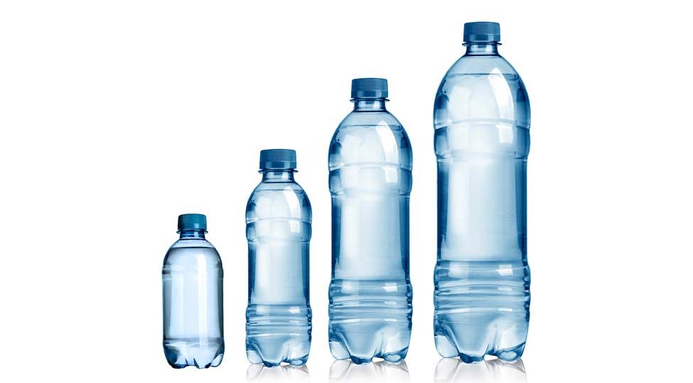 beverage industry clear plastic bottles